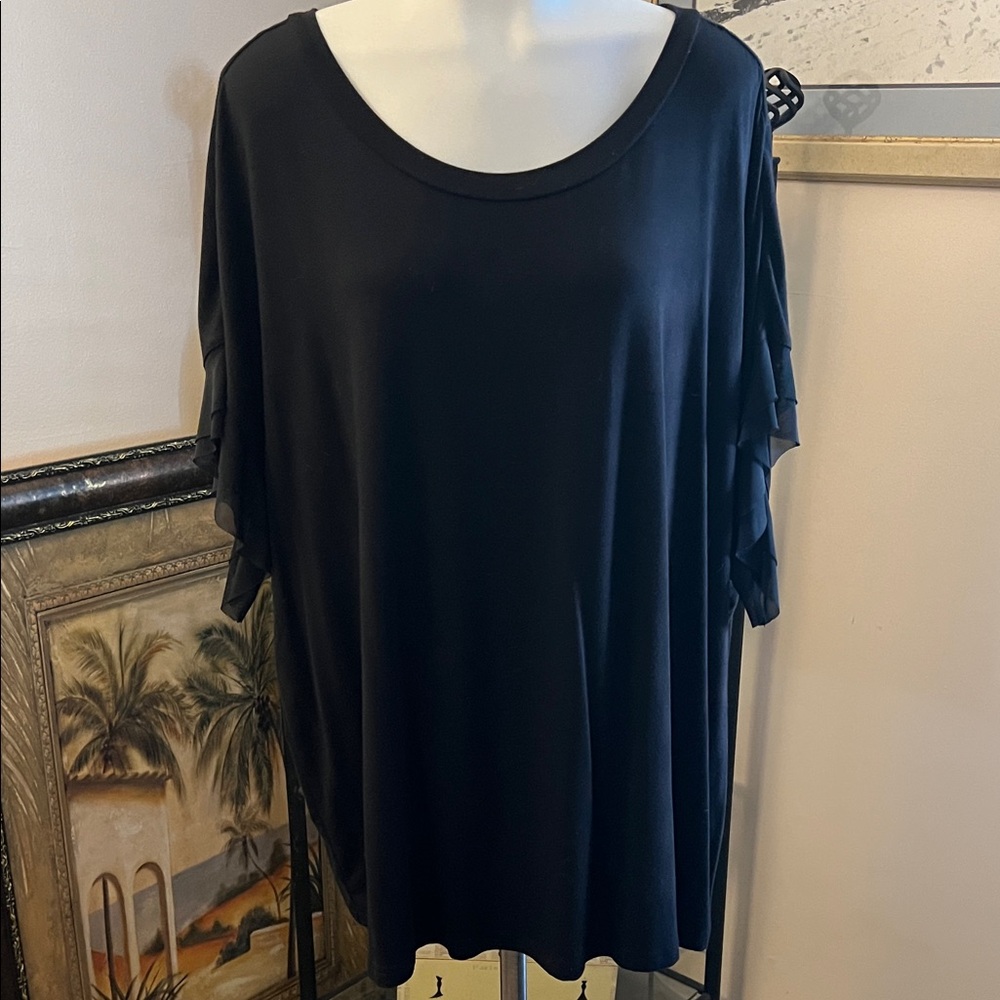 Worthington plus size new Black Women's Top